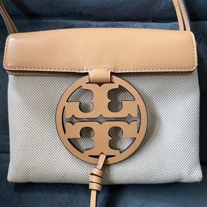 Tory Birch Leather/Canvas bag